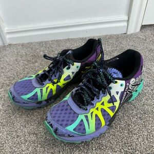 Asics Running Shoes - Purple and Green